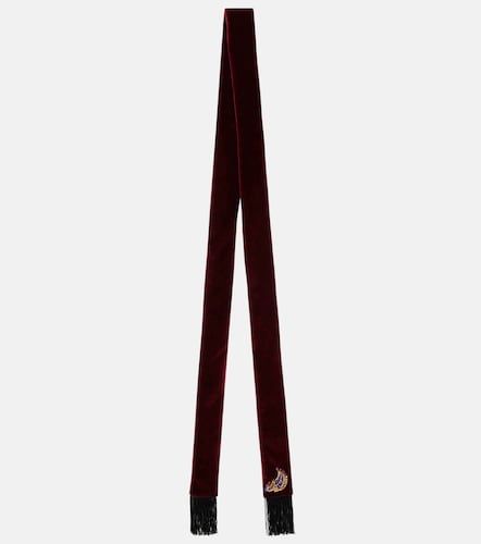 Sciarpa in velluto di cotone con ricamo - Etro - Modalova