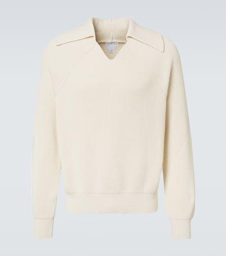 Polo in cotone a coste - Bottega Veneta - Modalova