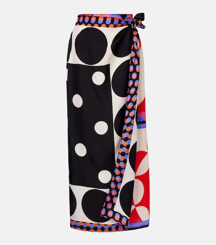 Printed silk wrap skirt - Dries Van Noten - Modalova