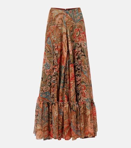 Etro Falda larga de seda estampada - Etro - Modalova