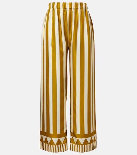 Pantalones palazzo Pacha de sarga de seda a rayas - Eres - Modalova