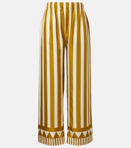Pantaloni Pacha in twill di seta a righe - Eres - Modalova