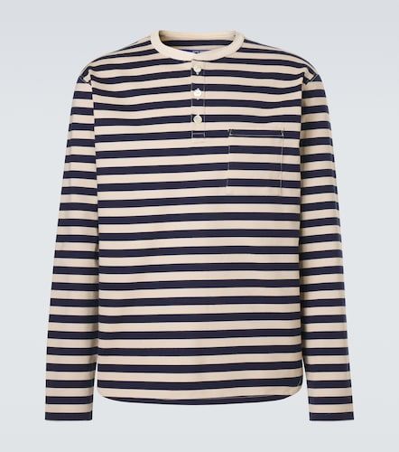 Camiseta de jersey de algodón a rayas - Junya Watanabe - Modalova