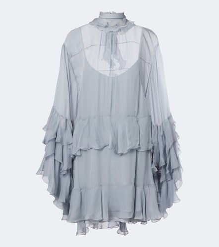Chloe Ruffled silk muslin minidress - Chloe - Modalova