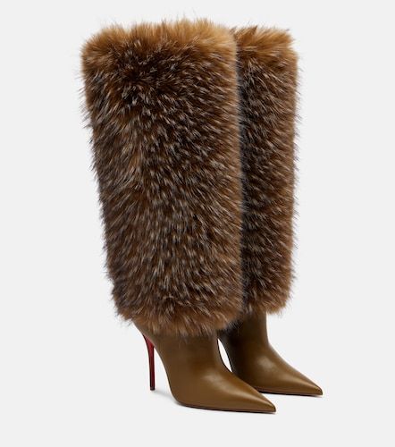 Botas altas Yangzee 100 de piel - Christian Louboutin - Modalova