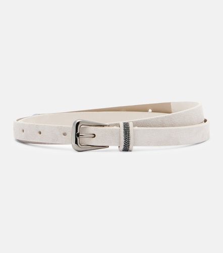 Monili suede belt - Brunello Cucinelli - Modalova