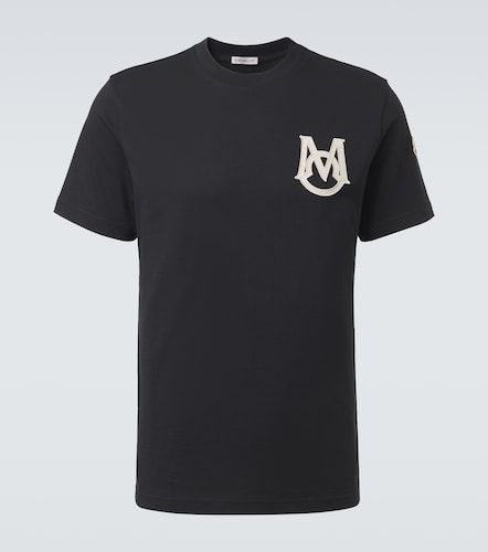 Camiseta de jersey de algodón con logo - Moncler - Modalova