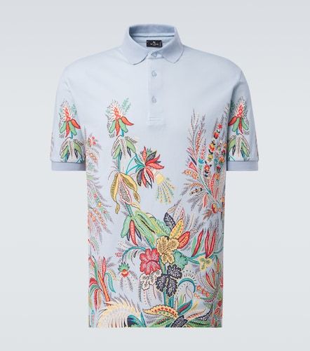 Polo de piqué de algodón estampado - Etro - Modalova