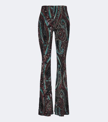 Patch-applique paisley flared pants - Etro - Modalova