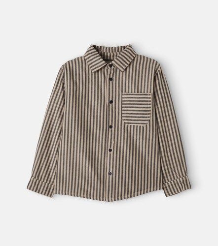 Camisa Turin de franela de algodón a rayas - Cozmo - Modalova