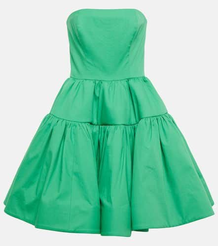 Strapless cotton minidress - Oscar de la Renta - Modalova