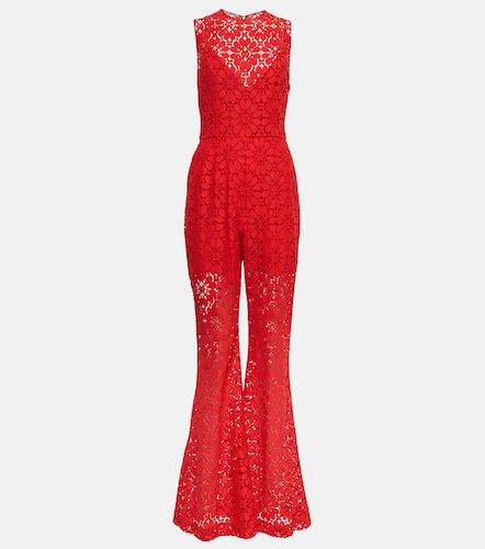 Wide-leg guipure lace jumpsuit - Elie Saab - Modalova