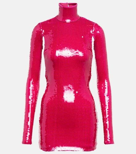 Miniabito dolcevita con paillettes - LaQuan Smith - Modalova