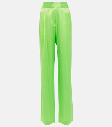 High-rise wide-leg silk satin pants - The Sei - Modalova