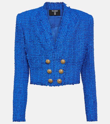 Balmain Cropped tweed blazer - Balmain - Modalova