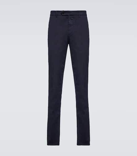 Cotton-blend slim pants - Brunello Cucinelli - Modalova