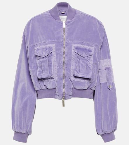 Blumarine Velvet bomber jacket - Blumarine - Modalova