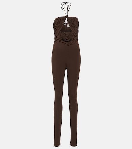 Mono de jersey con apliques florales - Magda Butrym - Modalova