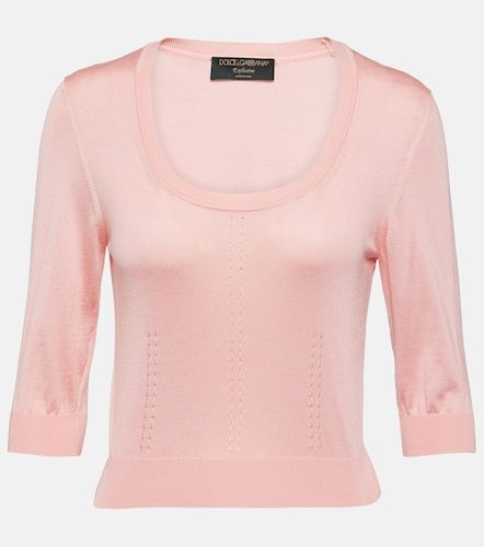 Pointelle-Pullover Capri aus Seide - Dolce&Gabbana - Modalova