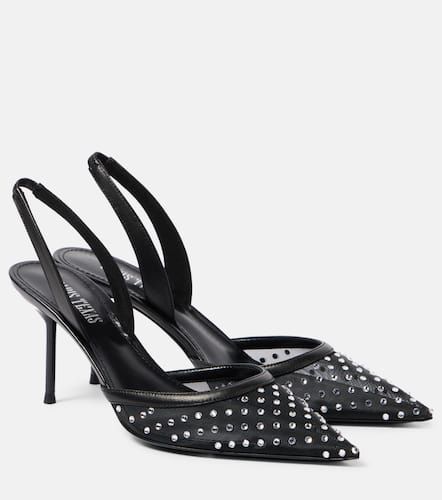 Lidia 80 embellished mesh slingback pumps - Paris Texas - Modalova