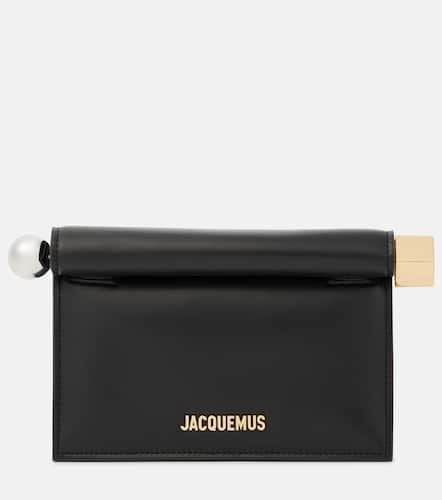 La Petite Pochette Rond CarrÃ© leather clutch - Jacquemus - Modalova