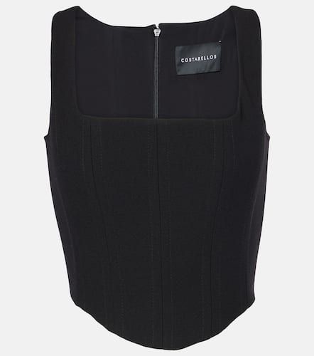 Jovie wool crÃªpe bustier - Costarellos - Modalova