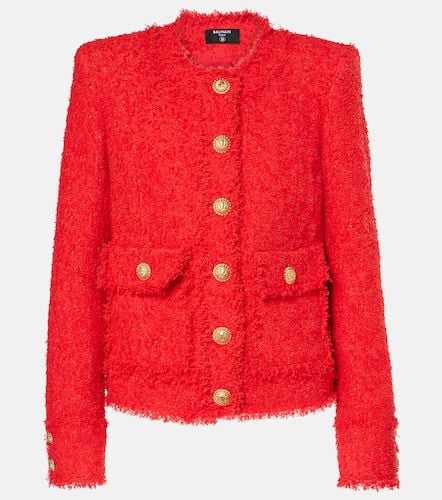 Balmain Cropped tweed jacket - Balmain - Modalova