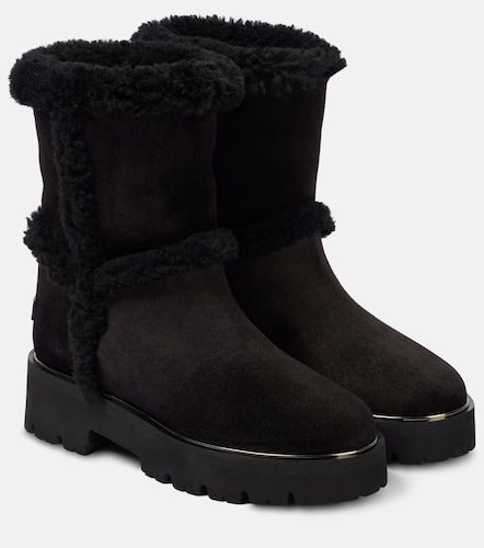 Botines Teddi de piel con shearling - Aquazzura - Modalova