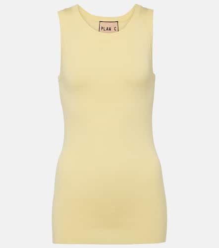 Plan C Cotton jersey tank top - Plan C - Modalova