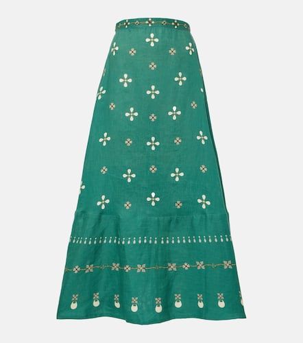 Bel Mar Esmeralda embroidered maxi skirt - Agua by Agua Bendita - Modalova