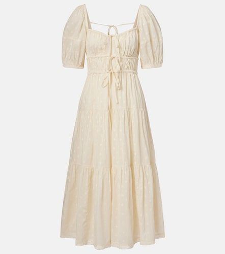 Vestido largo Palma de algodón fruncido - Ulla Johnson - Modalova