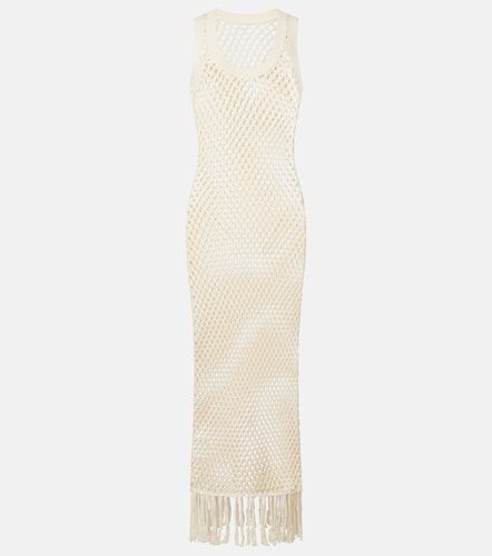 Ilaria fringed open-knit cotton maxi dress - SIR - Modalova