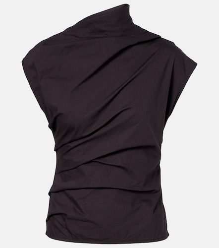 Top in misto cotone con ruches - Ganni - Modalova