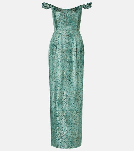 Yolanda off-shoulder brocade gown - Markarian - Modalova