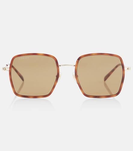 Gucci Eckige Sonnenbrille - Gucci - Modalova