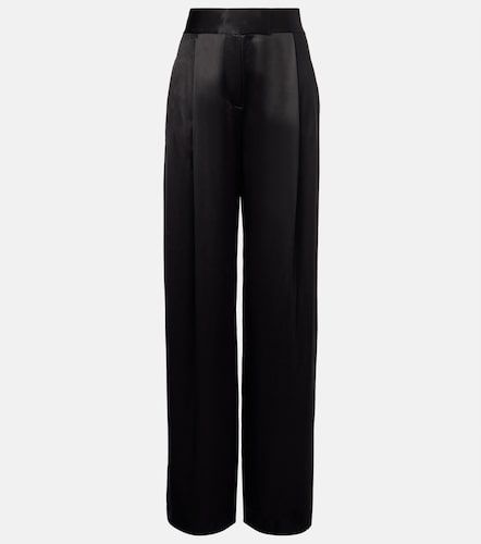 Weite High-Rise-Hose aus Seide - The Sei - Modalova
