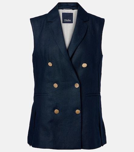 S Max Mara Chaleco Bird de lino - 'S Max Mara - Modalova
