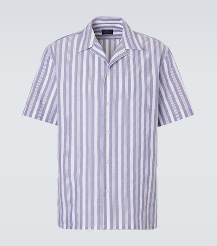 Camisa bowling de popelín de algodón a rayas - Brioni - Modalova