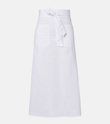 Toteme Gonna midi in cotone e lino - Toteme - Modalova