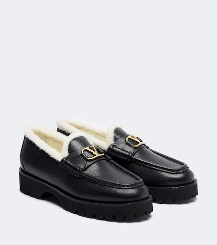 Mocasines de piel con VLogo - Valentino Garavani - Modalova