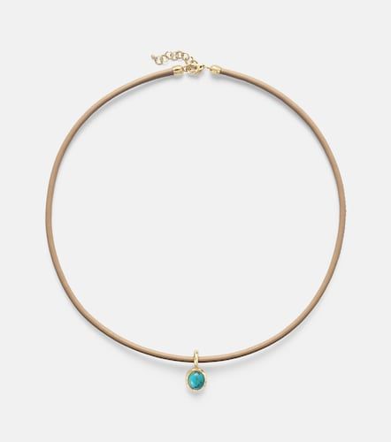 Collar con colgante de oro de 18 ct con turquesa - Octavia Elizabeth - Modalova