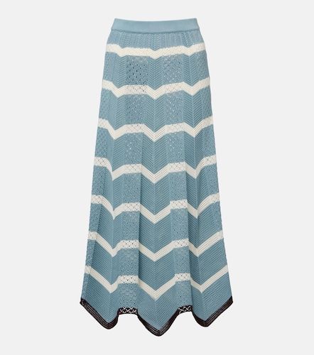 Falda midi de croché de algodón - La DoubleJ - Modalova