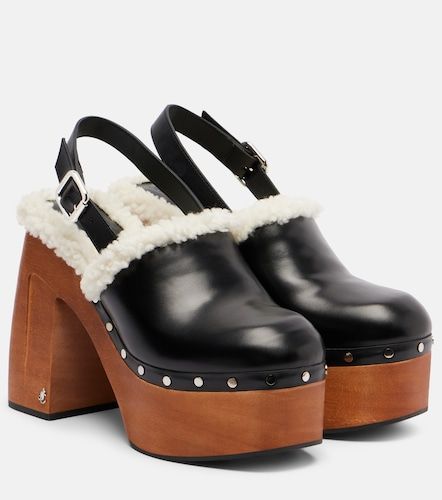Alida 135 leather platform clogs - Jimmy Choo - Modalova