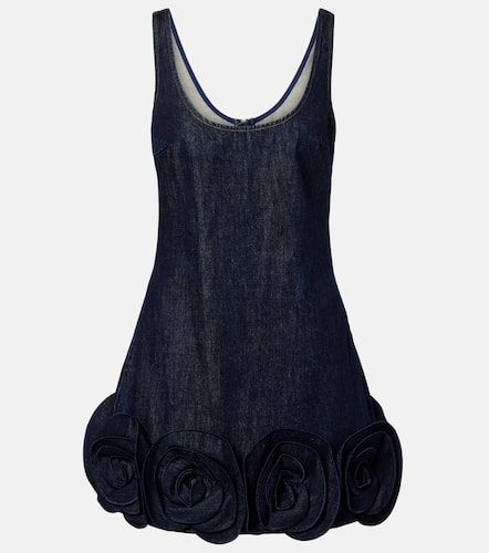 Vestido bustier de denim de algodón - Self-Portrait - Modalova