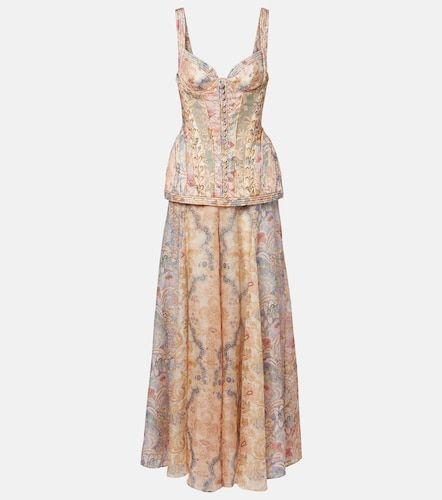 Rebellion floral linen gown - Zimmermann - Modalova
