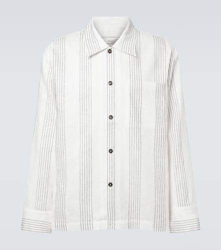 Camicia Textured Striped in cotone a righe - Commas - Modalova