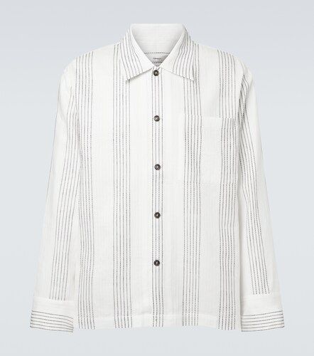 Sobrecamisa Textured de algodón a rayas - Commas - Modalova