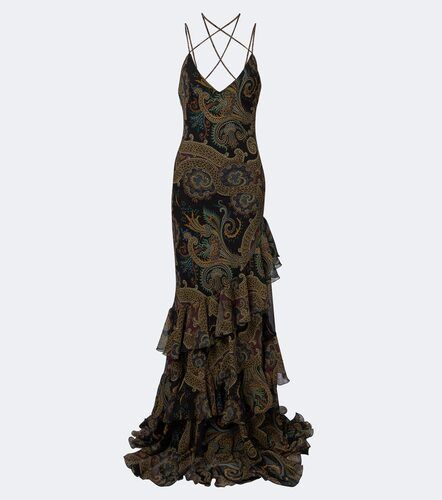 Vestido de fiesta de sirsaca con paisley - Etro - Modalova