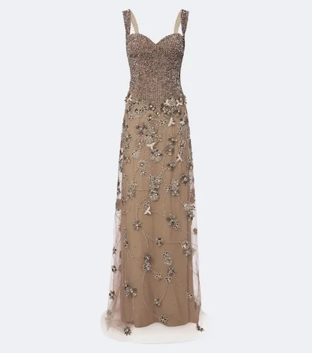 Embellished tulle gown - Georges Hobeika - Modalova