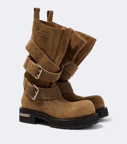 Bikerstiefel Venom aus Veloursleder - Balenciaga - Modalova